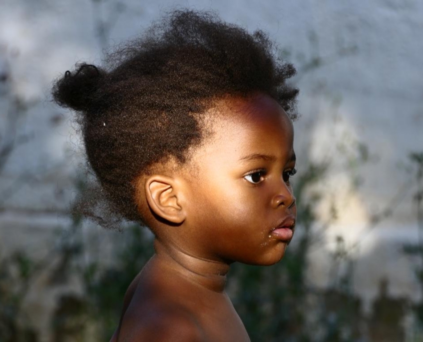 Portrait d’un enfant sud-africain
